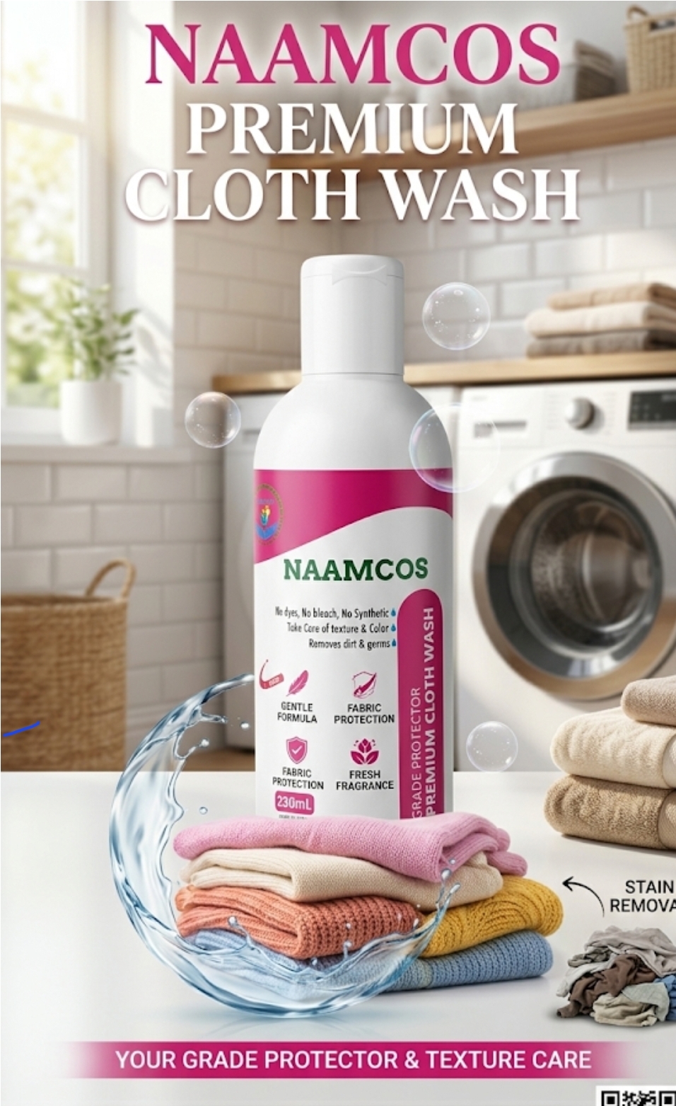 PREMIUM CLOTH WASH 230ML